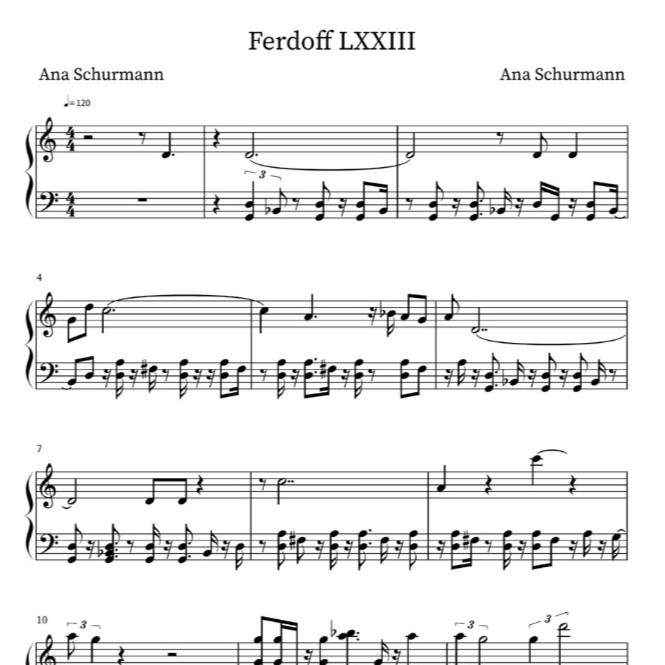 Flume XI'' Partitura               Flume XI'' Music Sheet