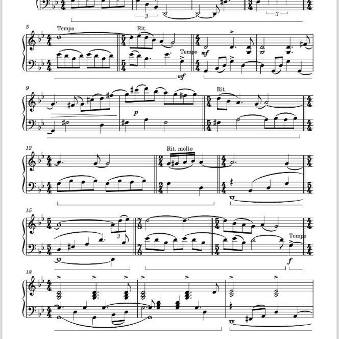 Ferdoff LXXIII'' Partitura               Ferdoff LXXIII'' Music Sheet