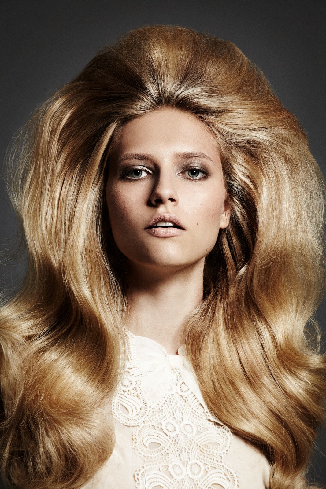 Ana Schurmann for Vogue Latin America, shot by Jamie Nelson — voluminous hair, beauty editorial
